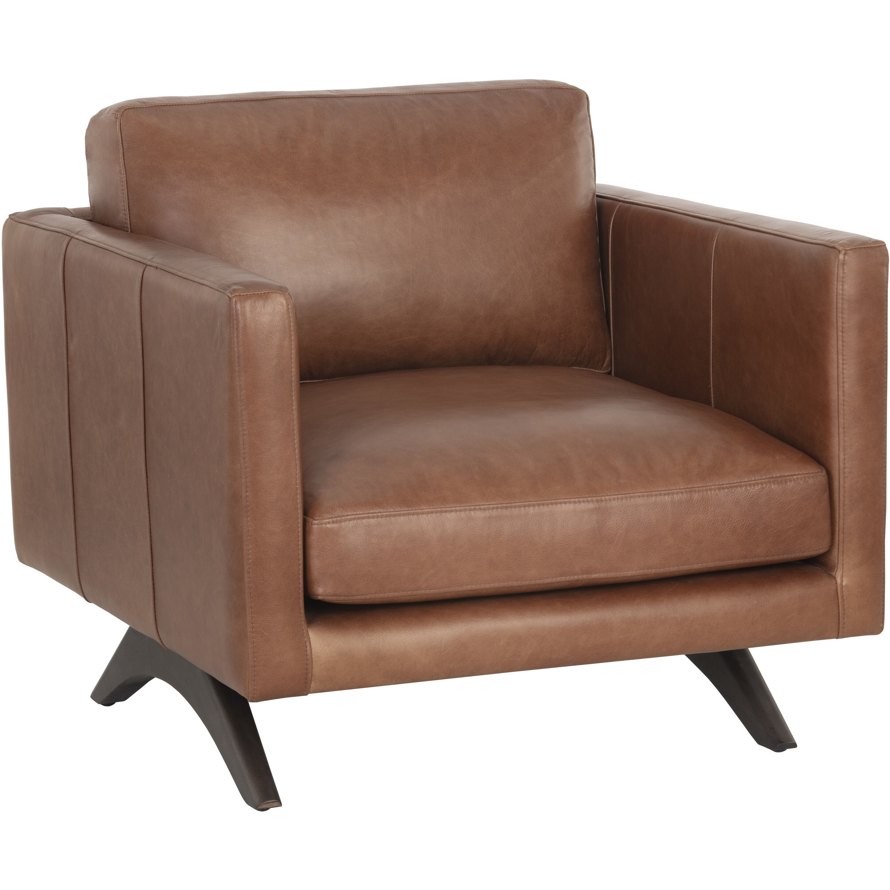 Rogers Shalimar Tobacco Leather Armchair